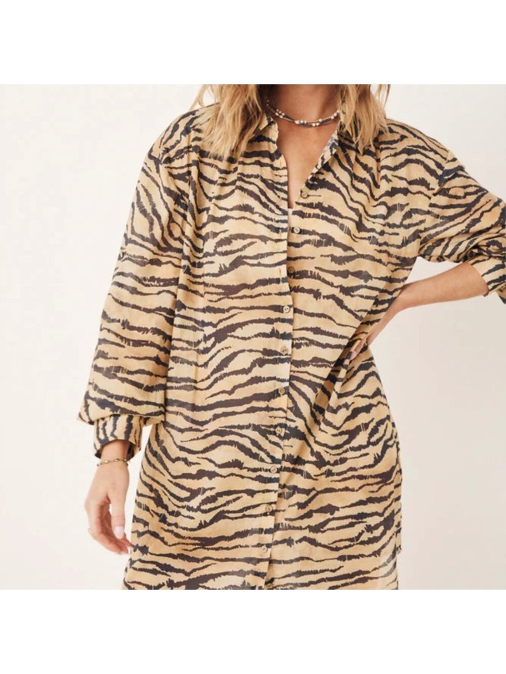 Spell NWT Banksia Shirt Dress-Animale Size Small - Picture 3 of 5